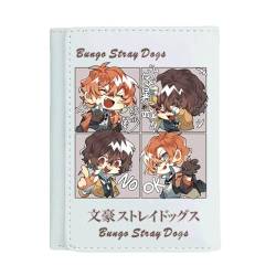DAOWIN Bungo Stray Dogs Brieftasche Anime Charakter Mode Polyester Karteninhaber Anime Peripherie Kurze Geldbörse (A) von DAOWIN