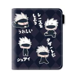 DAOWIN Jujutsu Kaisen Brieftasche Anime Charakter Satoru Gojo Mode Polyester Karteninhaber Anime Peripherie Kurze Geldbörse (A) von DAOWIN