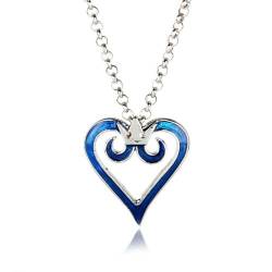 DAOWIN Kingdom Hearts Metall Halskette Personalisierte Silber Krone Herz Schmuck Anhänger Für Männer Frauen Sora Cosplay Zubehör (B) von DAOWIN