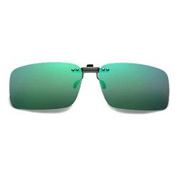 DAUCO Aufstecker Sonnenbrille für Brillenträger mit Brillen-Etui für Herren und Damen Sonnenbrillen-Clip von DAUCO