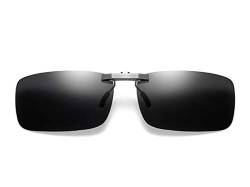 DAUCO Polarisierte Sonnenbrille Clip Nachtfahrbrille Clip Nachtsicht-Fahren und Freien und Sport brillen clip Blendschutz UV-Schutz von DAUCO