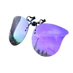 DAUCO Sonnenbrille Aufsatz Clip Brille Polarisierte Sonnenbrille mit Clip Blendschutz Flip up Sonnenbrille gegen Licht für Frauen und Männer von DAUCO