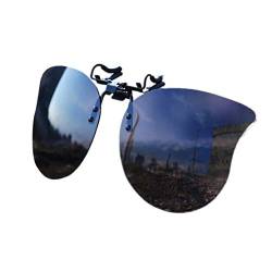 DAUCO Sonnenbrille Aufsatz Clip Brille Polarisierte Sonnenbrille mit Clip Blendschutz Flip up Sonnenbrille gegen Licht für Frauen und Männer von DAUCO