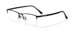 DAUCO Titan Metall Frame Brille Halbrand Brillengestell Ultraleichte Brille Brillenfassung Herren ohne stärke Herren von DAUCO