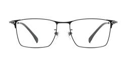 DAUCO Titan Metall Frame Brille Vintage Ultraleichte Brille Brillenfassung Herren ohne stärke Herren von DAUCO