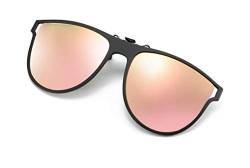 DAUCO polarisierte Sonnenbrille für Brillenträger Überzieh-Sonnenbrille mit Brillen-Etui Sonnenbrillen-Clip von DAUCO