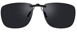 Sonnenbrille Polarisiert Clip Aufsatz Brille for Herren und Damen Clip on Sonnenbrille Sunglasses Brillenclip von DAUCO