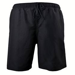 DAVES Freizeit- / Badeshorts Herren Übergröße schwarz Swimwear, XL Größe:3XL von DAVES