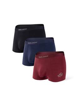 DAVID ARCHY Herren Boxershorts Herren Badehose Unterwäsche Ultraweiche und atmungsaktive Herren Boxershorts Multipack - 3er Pack von DAVID ARCHY