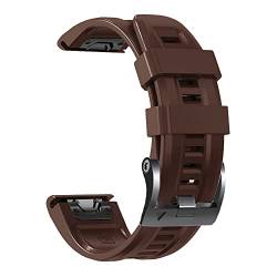 DAVNO 22 x 26 mm Schnellverschluss-Armband aus Silikon für Garmin Fenix 7, 7X, 6, 6X, Pro, 5, 5X, Plus, 3, 3HR, offizielle Schraubschnalle, Smart-Armbänder, 22mm Width, Achat von DAVNO