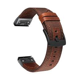 DAVNO 26 x 22 mm Canvas-Smartwatch-Armbänder für Garmin Fenix 7X 7 Watch Band Fenix 6 6X 6Pro 5 5X Plus/MK2i/Instinct 2/Epix Armband, 22 mm, Achat von DAVNO