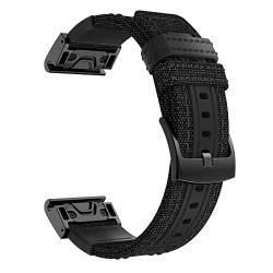 DAVNO 26 x 22 mm Canvas-Smartwatch-Armbänder für Garmin Fenix 7X 7 Watch Band Fenix 6 6X 6Pro 5 5X Plus/MK2i/Instinct 2/Epix Armband, 22mm Fenix 6 6 Pro, Achat von DAVNO