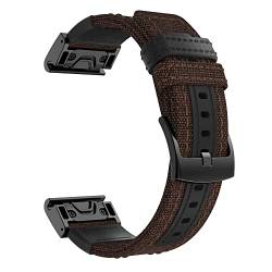 DAVNO 26 x 22 mm Canvas-Smartwatch-Armbänder für Garmin Fenix 7X 7 Watch Band Fenix 6 6X 6Pro 5 5X Plus/MK2i/Instinct 2/Epix Armband, 26mm Fenix 6X 6XPro, Achat von DAVNO
