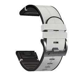 DAVNO Silikon-Lederband für Garmin Fenix 5 5X Plus 6 6X Pro 7 7X 3 3HR 945 Smartwatch-Armband Quick Fit 26 22 mm Armbänder, 22mm Fenix 7 - Epix, Achat von DAVNO
