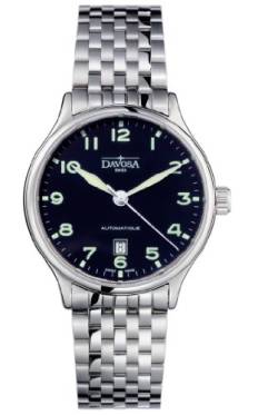 Davosa Herren Analog Automatik Uhr mit Edelstahl Armband 16145650 von DAVOSA