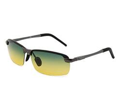 DAWILS Herren Polarisiert Sonnenbrille UV400 Gläser Rechteckige Brillen von DAWILS