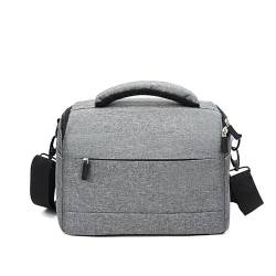 DAXXIN DSLR-Kameratasche, Handtaschen, Nylon-Umhängetasche, Kameratasche, Objektivtasche, wasserdichte Fototasche (Color : Gray) von DAXXIN