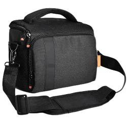 wasserdichte Nylon-Umhängetasche for DSLR-Videokameras, kompatibel mit B500 P900 D90 D750 D7000 (Color : Black) von DAXXIN