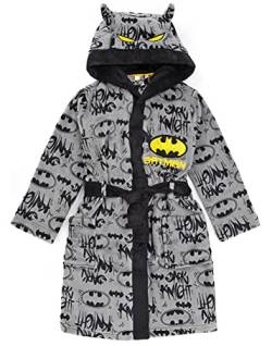 DC Comics Batman Dressing Gown Jungen Kinder Grau Dark Knight PJS Bademantel 9-10 Jahre von DC Comics