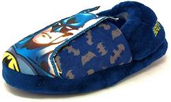 DC Comics Batman Hausschuhe für Jungen, Blau, Größe 25-35, blau, 33 EU von DC Comics