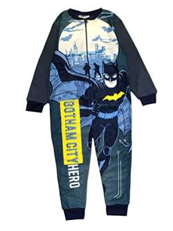 DC Comics Batman Jungen Einteiler Schlafanzug, Blau/Grau, Alter 3-10 Jahre, braun, 134 von DC Comics