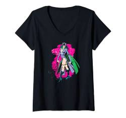 DC Comics Catwoman Charakterspray T-Shirt mit V-Ausschnitt von DC Comics