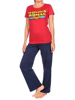DC Comics Damen Wonder Woman Schlafanzug Rot Large von DC Comics