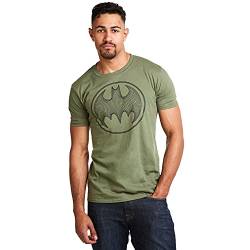 DC Comics Herren Batman 3D T-Shirt, Grün (Military Green Military), X-Large von DC Comics