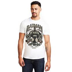 DC Comics Herren Gotham Hero T-Shirt, weiß, M von DC Comics