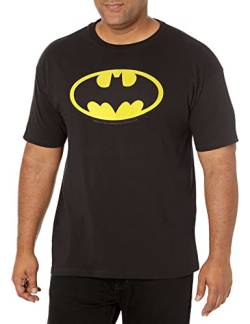 DC Comics Herren T-Shirt Batman Basic Logo schwarz, schwarz, L von DC Comics