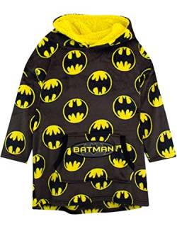 DC Comics Kinder Bettdecke Kapuzenpullover Übergroße Fleece Batman Grau Einheitsgröße Für Jungen oder Mädchen von DC Comics