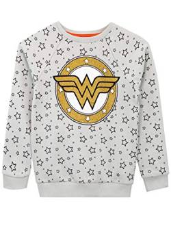 DC Comics Mädchen Wonder Woman Sweatshirt Grau 122 von DC Comics