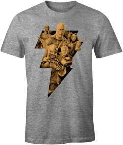 dc comics Herren Mebladmts007 T-Shirt, grau meliert, XL von DC Comics