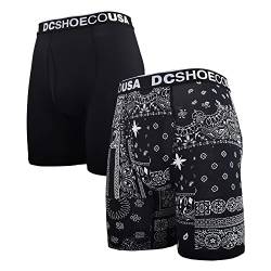 DC Herren Micro Performance Mesh Boxershorts Retroshorts, Schwarz (2er-Pack), Medium von DC Shoes