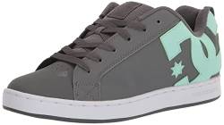 DC Shoes DC Damen Court Graffik Low Top Casual Skate-Schuh, Dunkelgrau/Grün, 42 EU von DC Shoes