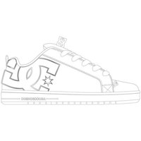 DC Shoes DC Shoes Court Graffik White/M Silver Sneaker von DC Shoes