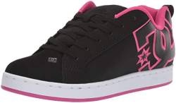DC Shoes Damen Court Graffik Skate-Schuh, Schablone in Schwarz/Pink, 38 EU von DC Shoes