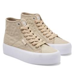 DC Shoes Damen Manual Hi Platform Sneaker, Espresso/Taupe, 40 EU von DC Shoes