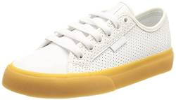 DC Shoes Damen Manual Sneaker, White/Gum, 37 EU von DC Shoes