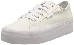 DC Shoes Damen Manual Sneaker, White/White, 40.5 EU von DC Shoes