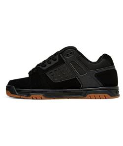 DC Shoes Herren Hirsch Sneaker, Schwarz (Black/Gum), 42 EU von DC Shoes