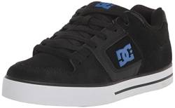 DC Shoes Herren Pure Low Top Schnürschuh Casual Shoe Sneaker Skate-Schuh, Schwarz/Blau, 45 EU von DC Shoes