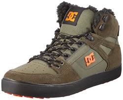 DC Shoes Herren Pure Sneaker, Dusty Olive/ORANGE, 43 EU von DC Shoes