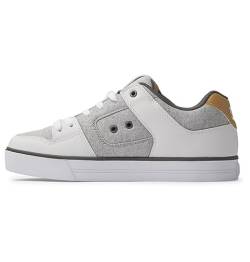 DC Shoes Herren Pure Sneaker, Grey/White/Grey, 38.5 EU von DC Shoes