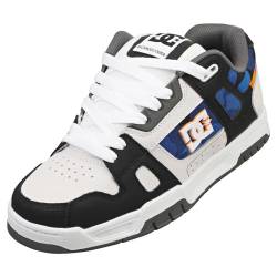 DC Shoes Herren Stag Sneaker, White/Black/ORANGE, 42.5 EU von DC Shoes