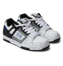 DC Shoes Herren Stag Sneaker, White/Grey/Blue, 42.5 EU von DC Shoes