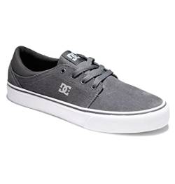DC Shoes Herren Trase-Suede Shoes for Men Sneaker, Grey/Grey/RED, 42.5 EU von DC Shoes