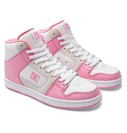 DC Shoes Manteca 4 Hi - High-Top Leather Shoes for Women - High-Top-Lederschuhe - Frauen - 36 - Rosa von DC Shoes