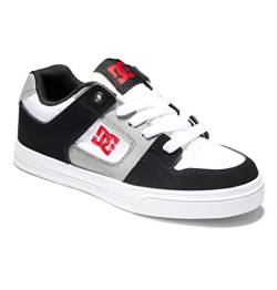 DC Shoes Pure-Leather Shoes for Kids Sneaker, White/Black/RED, 38 EU von DC Shoes