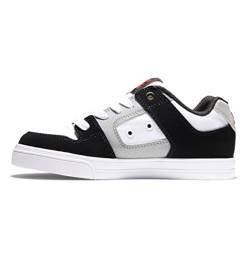 DC Shoes Pure-Leather Shoes for Kids Sneaker, White/Black/RED, 39 EU von DC Shoes